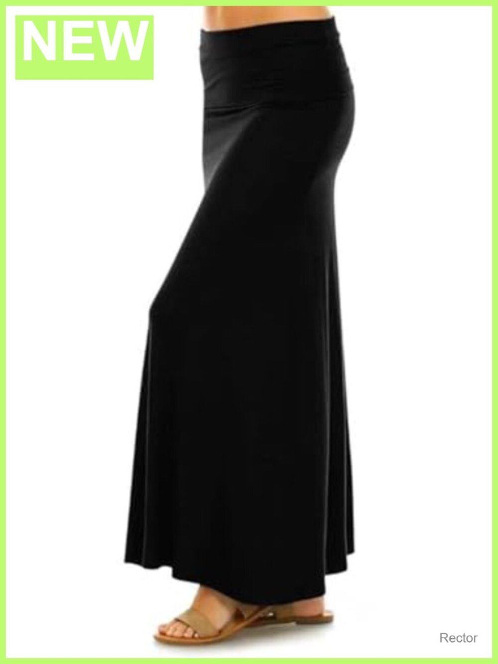 Maxi Skirt for Women Stretchy Nylon Spandex A-Line Flowy Long Skirt